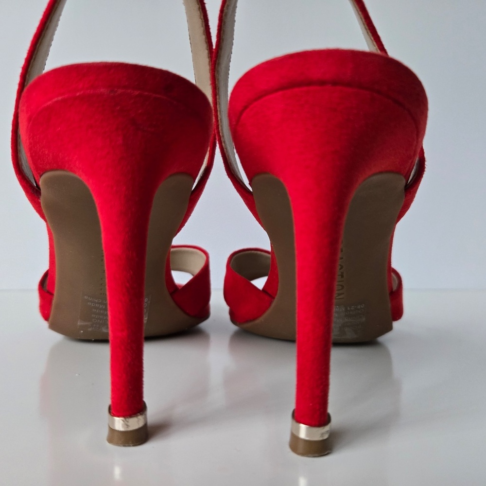 Kenneth Cole Chic Red Slingback Heels - Picture 10 of 17